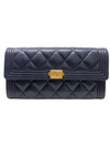 Billetera "Caviar Quilted Large Boy Gusset Flap Wallet"