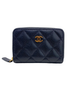 Billetera "Caviar Quilted Zip Coin Purse"