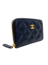 Billetera "Caviar Quilted Zip Coin Purse"