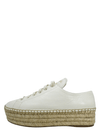 Tenis "Leather Whipstitch Trim Espadrille Sneakers"