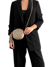 Bolso "Metallic Pebbled Calfskin Mini Soho Chain Bag"
