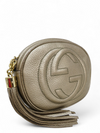 Bolso "Metallic Pebbled Calfskin Mini Soho Chain Bag"