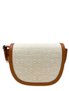 Bolso "Mini Gate Dual Anagram Bag Ecru And Tan"