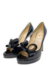 Tacones "Patent Leather Bow Accents Pumps"