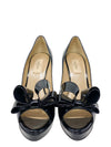 Tacones "Patent Leather Bow Accents Pumps"