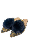 Mules "Powder Puff Flat in Jacquard Leopard"