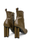 Botas "Nano Monogram Canvas Silhouette Ankle Boots"