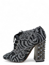 Botines "Vally Embellished Macramé Ankle Boots"