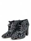 Botines "Vally Embellished Macramé Ankle Boots"