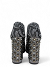 Botines "Vally Embellished Macramé Ankle Boots"