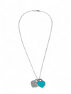 Collar "Tiffany Blue Double Heart Tag Pendant"