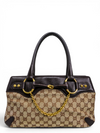 Bolso "Monogram GG Canvas Horsebit Chain Shoulder Bag"