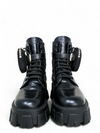 Botas "Monolith Brushed Leather and Nylon Boots With Pouch"