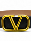 Correa "Reversibe VLogo Signature Belt In Glossy Calfskin"