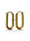 Aretes "Chain Hoop Earrings"