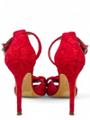 Sandalias Rojas