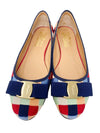 Baletas "Blue Varina Patchwork Grosgrain"
