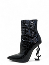 Botines "Opyum Croc Embossed Patent Leather"