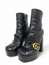 Botas "Malaga Kid GG Marmont Fringe Platform Ankle Boots"