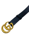 Correa "Leather Belt With Double G Buckle"