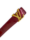 Correa "Facettes Monogram Vernis Amarante Belt"