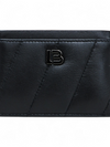 Tarjetero "Black Leather Card Holder"