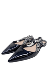 Baletas "Patent Leather Plaid Print Slingback Flats"