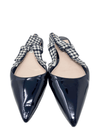 Baletas "Patent Leather Plaid Print Slingback Flats"