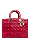 Bolso "Lambskin Cannage Large Lady Dior"