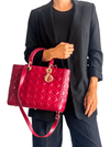 Bolso "Lambskin Cannage Large Lady Dior"