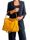Bolso "Gucci Yellow Leather Diana Bamboo Handle Shoulder Bag"