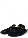 Mules "Horsebit Accent Velvet Mules"