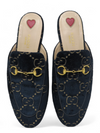 Mules "Horsebit Accent Velvet Mules"