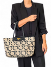 Bolso "Gancini Print Canvas Tote"