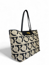 Bolso "Gancini Print Canvas Tote"
