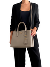 Bolso "Medium Saffiano Leather Double Prada Bag"
