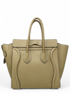 Bolso "Drummed Calfskin Micro Luggage"