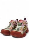 Tenis "Gucci X SEGA Mesh Calfskin Suede Flashtrek Sneakers"