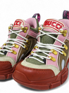 Tenis "Gucci X SEGA Mesh Calfskin Suede Flashtrek Sneakers"