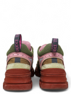 Tenis "Gucci X SEGA Mesh Calfskin Suede Flashtrek Sneakers"