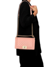 Bolso "Caviar Chevron Quilted Medium Boy Flap"