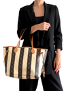 Bolso "Monogram Rayures Neverfull M"