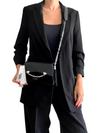 Boslo "K/Seven Suede Crossbody Bag"