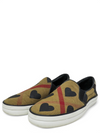 Slip-On "Exploded Check Pattern Canvas Sneakers"