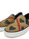 Slip-On "Exploded Check Pattern Canvas Sneakers"