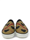 Slip-On "Exploded Check Pattern Canvas Sneakers"