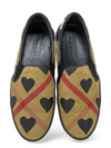 Slip-On "Exploded Check Pattern Canvas Sneakers"