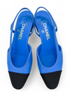 Sandalias "Interlocking CC Logo Leather Slingback Flats"