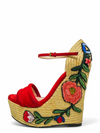Espadrilles "Suede Floral Print Espadrilles"