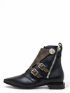 Botas "LV Monogram Leather Ankle Boots"